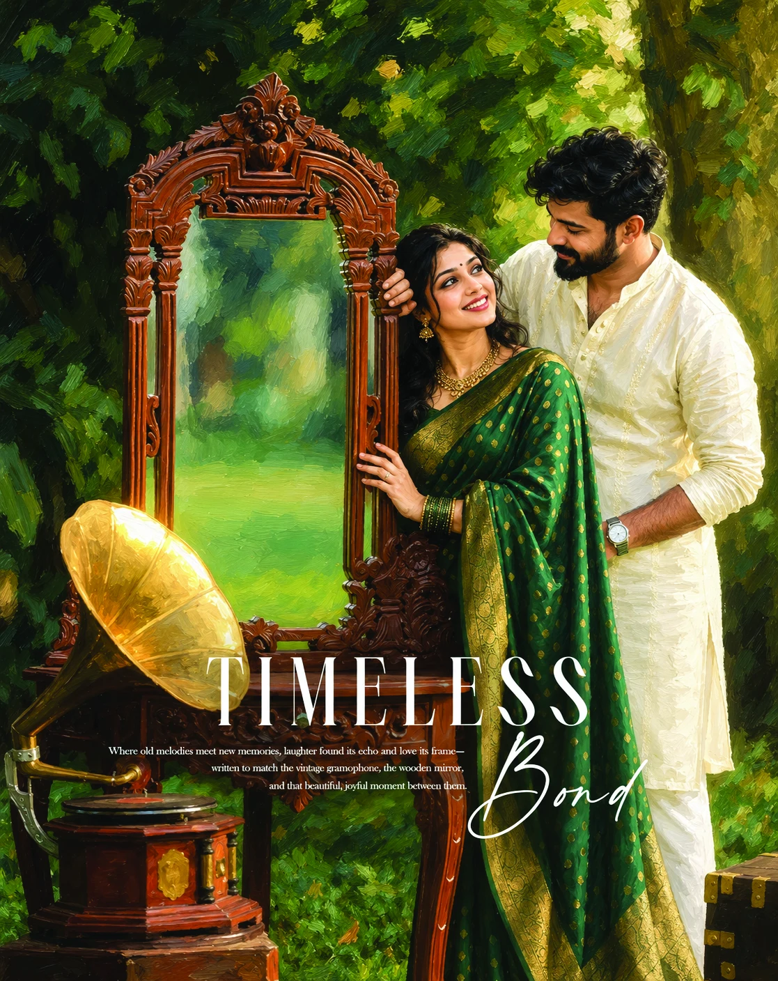 Timeless Bond wedding album cover